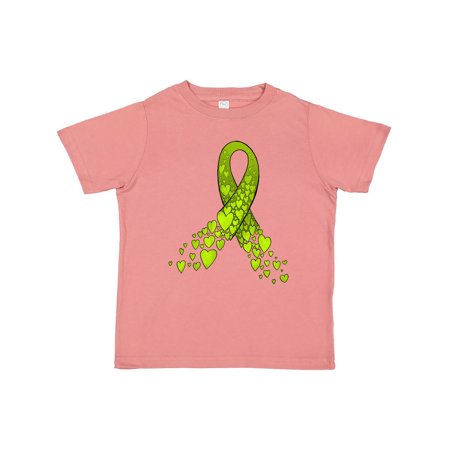 

Inktastic Lymphoma Awareness Lime Ribbon Made of Hearts Gift Toddler Boy or Toddler Girl T-Shirt