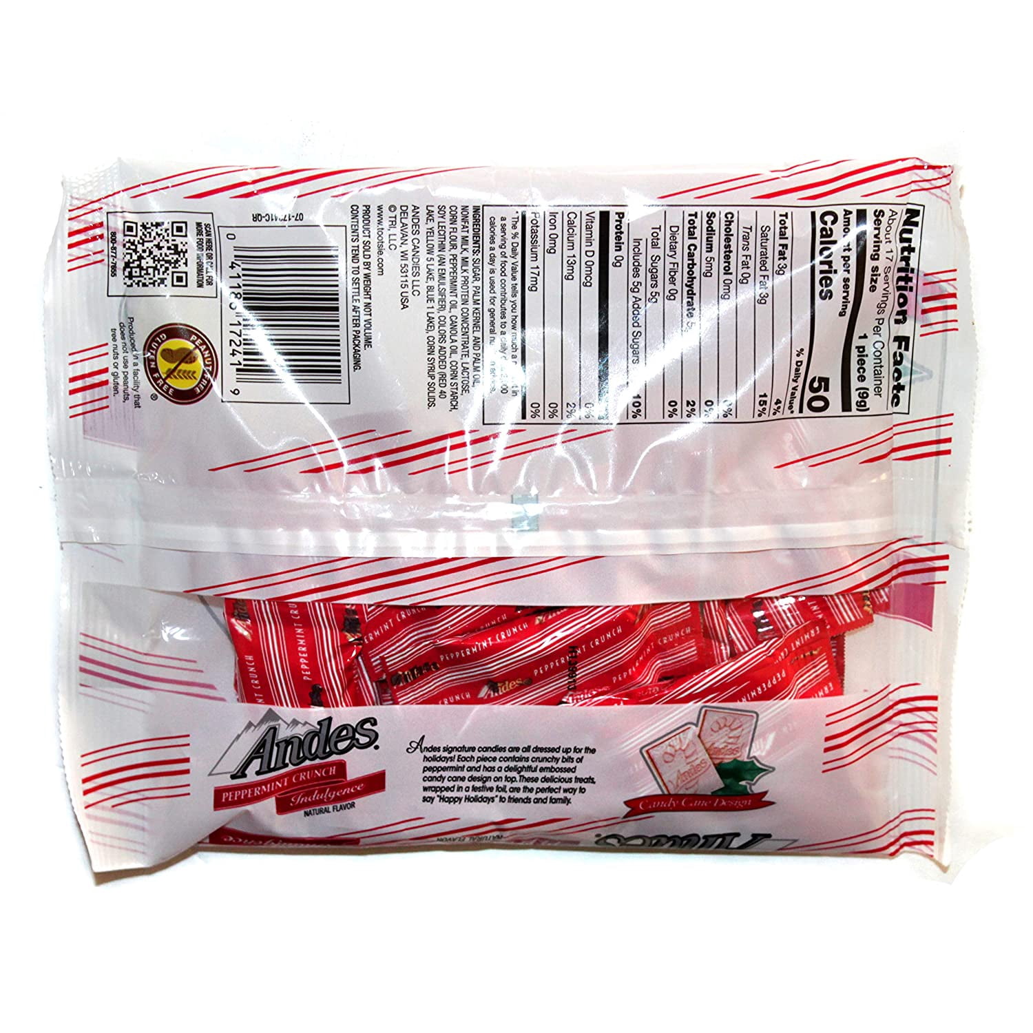 Andes Peppermint Crunch Indulgence Candy Thins, 5.4 Ounce Bag