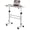 Pure White, variant on Small Standing Desk Adjustable Height, Mobile Stand Up Desk with Wheels, 32 Inch Portable Rolling Desks Conference Room Tables for Walking Pad Treadmill Wood Rustic