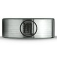 thumbnail image 2 of Tungsten Horoscope Scorpio Band Ring 8mm Men Women Comfort Fit Brushed Gray Flat Cut Black Polished, 2 of 4