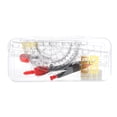 thumbnail image 1 of MasteelfCA 1 Set Student Metal Compass Math Geometry Drawing Tool Student Compass Ruler (Random Color), 1 of 7