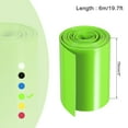 thumbnail image 2 of Uxcell 75mm Flat 6m Light Green Heat Shrink Tube Wraps Battery Wrap for Big Battery Pack, 2 of 5