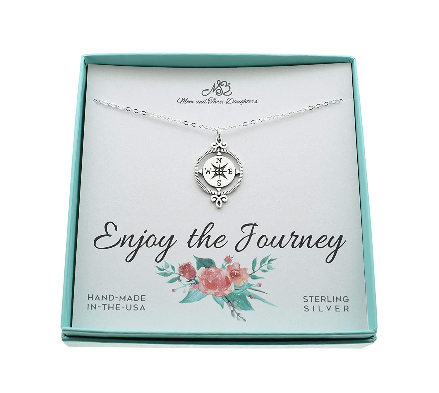 Details about / 925 Silver CZ Graduating Journey Necklace