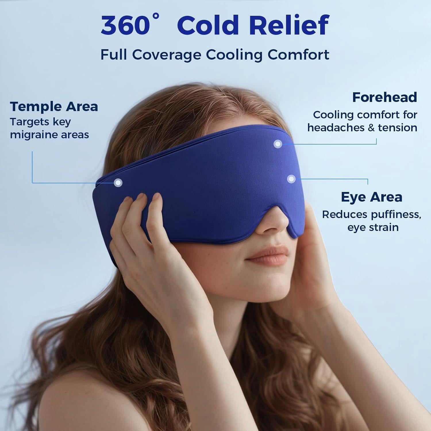 FACEMOON Reusable Gel Eye Mask, Cooling Eye Compress for Puffy Eyes Comfort