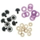 thumbnail image 2 of 10 piezas de ojos de seguridad brillantes, no tejidos, de plástico brillante, con arandelas para Luz púrpura, 2 of 9
