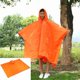 thumbnail image 5 of Typpkmm 3-in-1 Long Raincoat, Waterproof Adult Poncho, Hooded Outdoor Shell, Orange A, 5 of 6