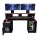 thumbnail image 2 of Escritorio Gamer Ares color Wengue Rojo negro, 2 of 10