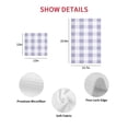 thumbnail image 7 of Purple Plaid Kitchen Dish Towels for Drying Dishes Set of 2, Spring Summer Farmhouse Buffalo Checkered Waffle Weave Microfiber Hand Tea Bathroom Towels Quick Dry & Absorbent Towel 15.7x23.6, 7 of 7
