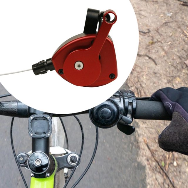 Palanca de palanca de palanca de palanca de bicicletas con suministros de bicicleta plegables piezas de aleación de aluminio Rojo negro
