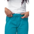thumbnail image 4 of Sivvan Women's Scrub Set - Multi Pocket Cargo Pants & Stylish Mock Wrap Top (Available in 15 Colors), 4 of 6