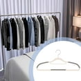 thumbnail image 6 of CASAFUN Heavy Duty 10PC Plastic Hangers,Avoid-Shoulder Angle Thick Clothes Hangers with New Generation Non-Slip Pads,Space Saving Easy Slide Organizer for Bedroom Closet Shirts Pants, 6 of 8