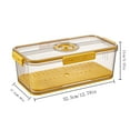 thumbnail image 4 of Clearance Items,npkgvia Food Storage,Storage Box,Bread Airtight Bread For Kitchen Counter Time Recording Bread Box With Lid Plastic Bread With Air Bread Loaf For Bun Sandwich,Kitchen Storage,Yellow, 4 of 8