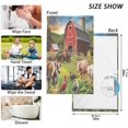 thumbnail image 3 of Dreamtimes Farm Animals Cotton Towel Set 2PCS, Quick Drying Bath Towels, Soft and Breathable Hand Towel WashCloths for Kitchen, Bathroom, Gym, Beach, 3 of 7