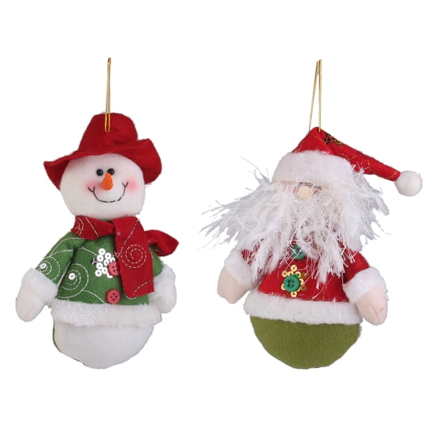 y Papá Noel Decoración de Navidad Adorno colgante de Navidad Colco Monigote de nieve