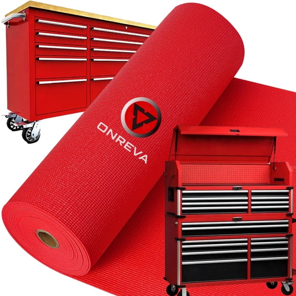 Funda para cajas de herramientas ONREVA de goma roja de 40 cm de ancho x 5,5 m de ancho