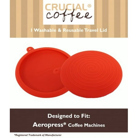 Red Silicone Travel Cap Fits Aerobie Aeropress Coffee & Espresso (Best Way To Make Aeropress Coffee)