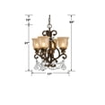 thumbnail image 2 of Crystorama Lighting - Four Light Mini Chandelier - Mini Chandelier - Norwalk -, 2 of 3