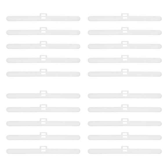 20Pack Vertical Blind Hangers, 119mm Double Hole Plastic Vertical Blind Top Holders Blinds Curtains Replacement Slats for Home Office Hotels