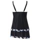 thumbnail image 4 of Gibobby Conjunto de Bikini para Mujer Trajes de baño tankini con falda Trajes de baño de 2 piezas Trajes de baño de bloque de color para mujeres(Blanco,M), 4 of 5