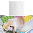 thumbnail image 6 of FITYLE Rabbit Feet Pad Bunny Resting Mat with Hole Washable Durable 30x30cm for Kitten Puppy Leak Water Design Small Animal Cage Mat white, 6 of 9
