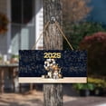 thumbnail image 3 of Happy New Year Brittany Spaniel Welcome 2025 Balloon Firework Party Landscape Wood Sign Brittany Dog Lover Gifts Idea Hanging Wall Home Decor - 01014, 3 of 5