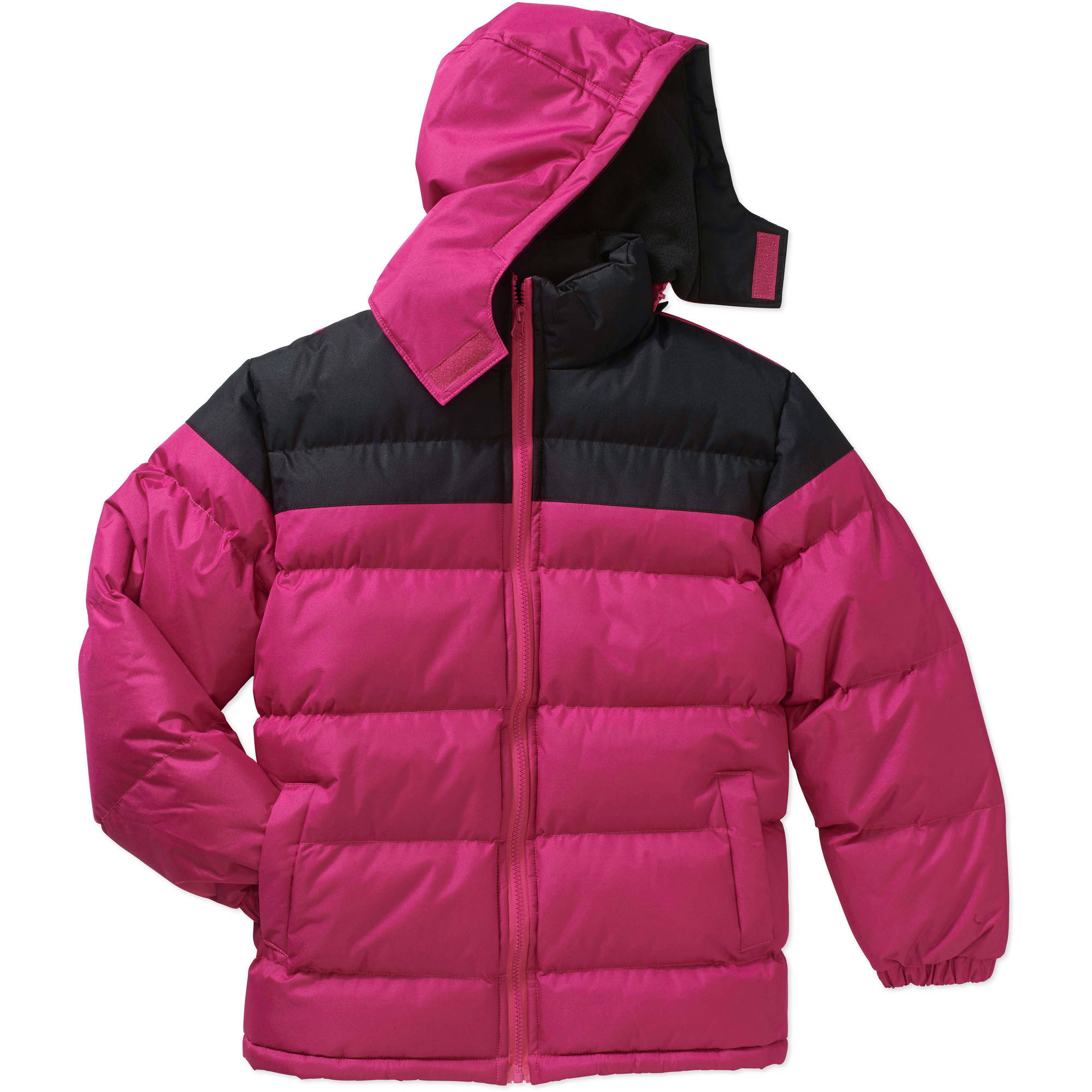 Girls' Puffer Coat with Polar Fleece Lining - image 1 of 2