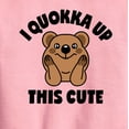 thumbnail image 2 of Instant Message - I Quokka Up This Cute - Toddler & Youth Crewneck Fleece Sweatshirt, 2 of 5
