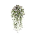 thumbnail image 2 of VQPeo 2 Pcs UV-Protected Artificial Hanging Flowers - Faux Morning Glory Baskets for Indoor & Outdoor Decor, 2 of 5
