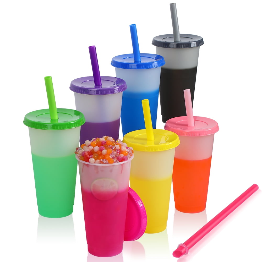 Clear Straws for Tumblers Plastic Straws for 33oz-67oz Tumblers Jars Drinks