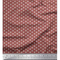 Soimoi Poly Georgette Fabric Aztec Shirting Print Fabric by The Yard 42 Inch Wide