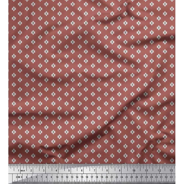 Soimoi Cotton Jersey Fabric Aztec Shirting Print Fabric by The Yard 58 Inch Wide