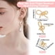 thumbnail image 2 of 1 caja con 20 accesorios para aretes chapados en oro de 18 quilates, con lazos y 20 cierres de mariposa para hacer joyas., 2 of 5