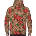 thumbnail image 7 of Lsque Rose Mix Leopard 1 Pattern Casual Men's Hoodie,Hooded Sweatshirt with Kangaroo Pocket,Pullover Hoodie-Medium, 7 of 7