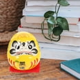 thumbnail image 3 of Figura decorativa de Daruma, decoración de cerámica japonesa, Daruma, estatua japonesa de Darma, figura de Darma de riqueza, 3 of 8