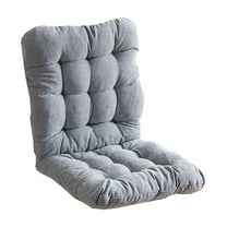 EazyTech Rocking Chair Cushion Backrest Indoor/Outdoor Chair Pads for Office Dining Chair,Patio Furniture Cushions with Ties Non-Slip Chaise Lounge Cushion Support for Long Sitting Gray