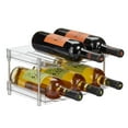 thumbnail image 5 of mDesign Free-Stand Stackable 2-Tier Water Bottle Holder, 2 Pack, Clear/Polished, 5 of 8