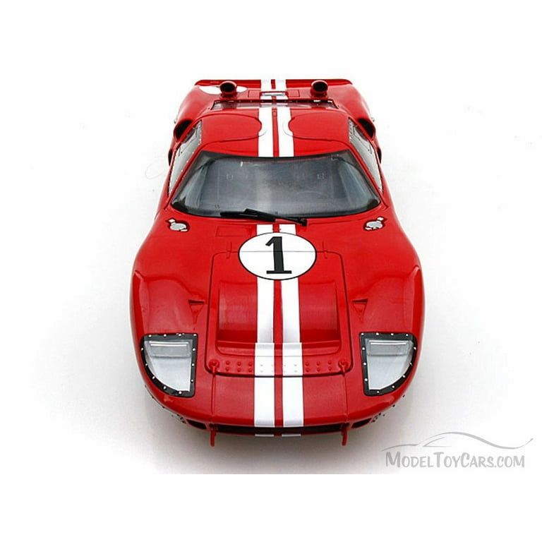 1966 Ford GT-40 MK II Le Mans #3, Red - Shelby Collectibles SC406R - 1/18  scale Diecast Car 