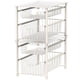 thumbnail image 4 of Cesta apilable de 2 niveles para el hogar, sencilla, blanca, 4 of 8