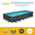 thumbnail image 2 of Funsicle 24'x12'x52" Oasis Rectangle Outdoor Above Ground Swimming Pool, 2 of 11