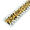 Leopard Print Pattern 12 Inch Standard and Metric Plastic Ruler