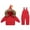 Red, variant on Boys Girls 2-Piece Snowsuit Puffer Jacket and Skibib Snow Pants Cold Weather Winter Warm Clothes Litter Kids