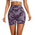 thumbnail image 3 of LILIYA Biker Shorts for Women Summer Workout Print Shorts Seamless Compression Stretchy Breathable Shorts Lightweight Soft Comfy Cycling Running Shorts, 3 of 6