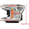 thumbnail image 7 of LABLT Driver Side Headlight Assembly Replacement for Ford F150 2018-2020 Headlights Halogen Projector Chrome Clear KL3Z13008D, 7 of 7