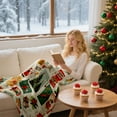 thumbnail image 5 of LSLJS Throw Blanket-Under $10 Christmas Decorations 40x28" Soft Warm Plush Blanket Winter Cozy Gifts Fleece Blanket for Couch Bed Festive Home Decor, 5 of 7