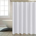 thumbnail image 2 of Waterproof Nylon Polyester Fabric Shower Curtain Liner by Home Bargains Plus, 70 x 84 Inch Extra Long, White, 2 of 6
