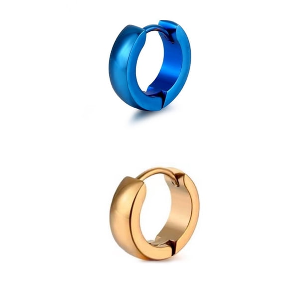 DESIGNICE Earrings for Women Stainless Steel Gold Earrings for Women Punk Stud Earrings,Style4