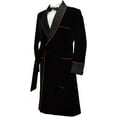 thumbnail image 2 of Smoking Jacket,Men Double Breasted Luxury Velvet Black Cigar Robe for Dinner Party Wear Jacket&nbsp;, 2 of 5