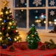 thumbnail image 5 of Adorno de Árbol de Navidad en Miniatura, Figura de Resina con Detalles de Coche de Carreras, Decoración Festiva para Mesa con Color Verde, 7 x 5 x 5 cm para Decoración Navideña, 5 of 7