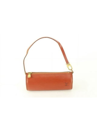 Louis Vuitton Red Epi Leather Neverfull Pochette Wristlet Pouch Bag  271lvs512W 