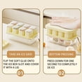 thumbnail image 5 of Yhmxh Ice Cubes Tray with Lid and Bin, BPA Free Ice Cubes Fashion Out Tray, Easy-Release Ice Cubes Trays for Freezer, Stackble Spill-ResistantIce Ice Cubes Molds for Drinks, Cocktail (White), 5 of 6